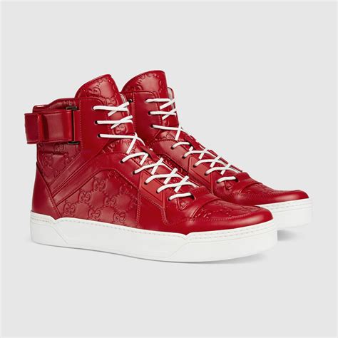 gucci bloom high top sneakers|high top gucci sneakers men.